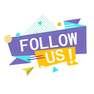三角形 follow us 标签 标签设计 几何 创意 色卡