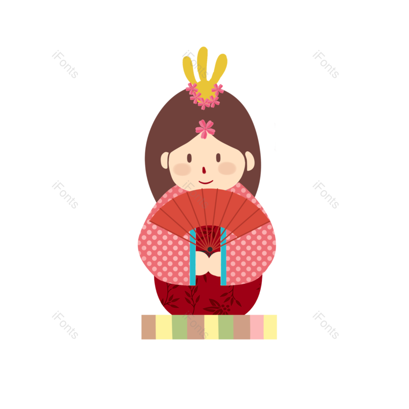 卡通图片,插画元素,女孩PNG,手绘免抠素材