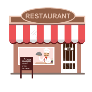 人物 动画片 垫 购物店 取色 活动 店家 酒家