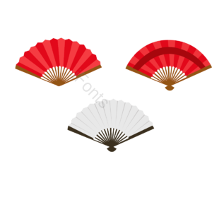 扇子 白色 红色 日本剪贴画 日本