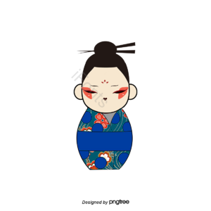 卡通人物 和服 传统服饰 日式 蓝色 男性