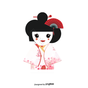 服饰 传统 女性 和服 卡通人物 日本 和扇