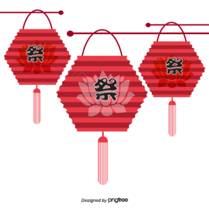 插画 传统 祭祀 日本 灯笼