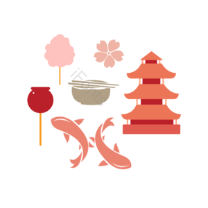 锦鲤 棉花糖 糖葫芦 樱花 一碗面 东京古塔 樱花季