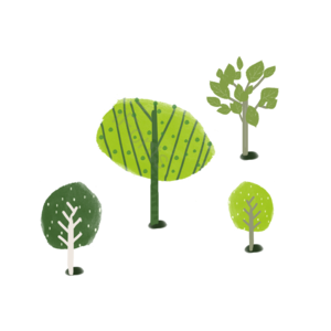 植树节 植树 树木 森林 绿色 清新 风格 手绘
