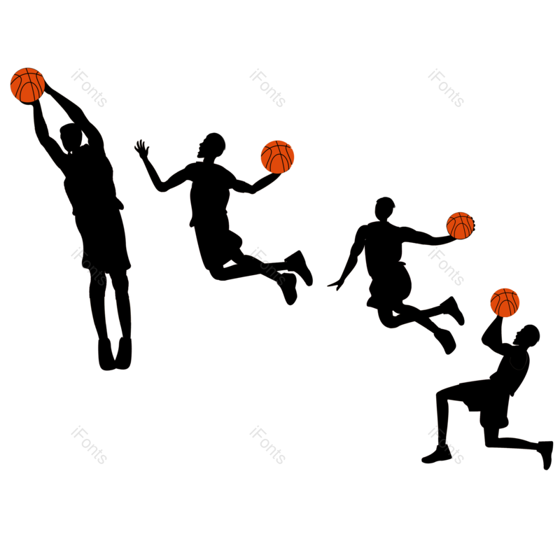 元素图片,简单元素,运动员PNG,篮球免抠素材