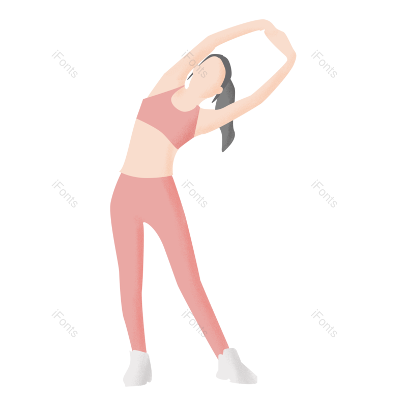 人物图片,动画片元素,运动PNG,女性免抠素材
