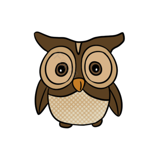 可爱 卡通 插画 手绘 元素 clipart 猫头鹰 剪贴画