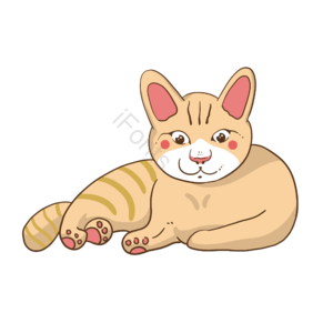 猫咪 动物 宠物 卡通剪贴画 可爱 手绘 插画 卡通