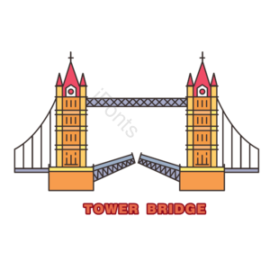 伦敦 塔桥 英国英伦 英国 线剪贴画 伦敦剪贴画