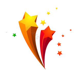 红色 立体 五角星 星星 装饰 庆祝