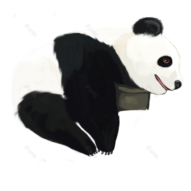 元素图片,海报元素,熊猫PNG,免抠素材