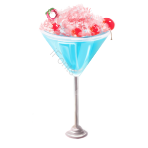 夏日 夏天 炎热 冰镇 樱珠 刨冰 鸡尾酒 元素