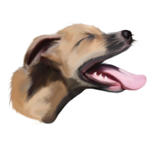 狗狗 田园犬 犬 宠物 动物 咆哮 狂叫 元素