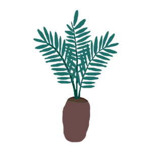 元素 插画用图 插花 植物 盆景 发芽植物盆栽 睡卧 绿色