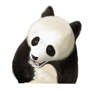 大熊猫 国宝 中国国宝 珍惜动物 四川 东方 黑白相间 海报