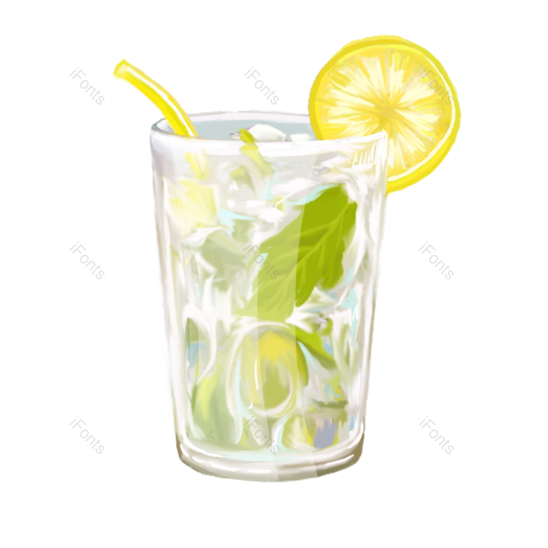 元素图片,夏天元素,夏日PNG,饮品免抠素材