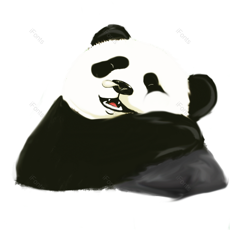 元素图片,海报元素,可爱PNG,熊猫免抠素材