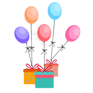 动画片 气球 寿辰 生日礼物 包装盒纸盒子礼物盒子 度佳节 节日庆典 生日剪贴画