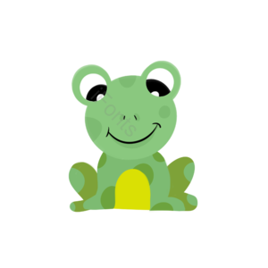 手绘 动物 绿色 剪贴画 卡通 可爱 插画 clipart