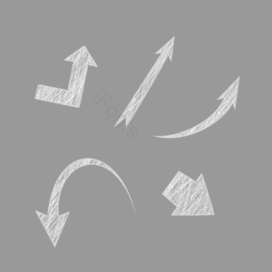 元素 动画片 图案 点 引路 方向指引 白色 箭号