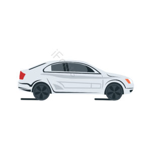小汽车 手绘 车辆设计 汽车 插画 交通工具 矢量图 扁平化