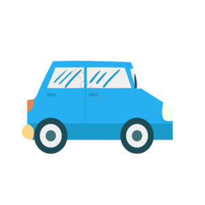 小汽车 手绘 卡通 车辆设计 汽车 插画 交通工具 矢量图