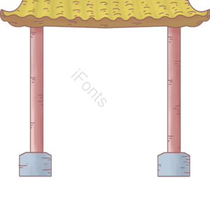 门洞 场景 红柱子 装饰 背景 复古 中国风 寺庙