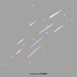星 流星 星光 紫色 元素 流星雨