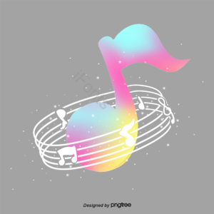 音符 五线谱 音乐 行星 元素 星光 彩色 创意