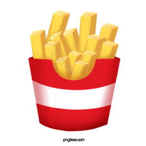 美国快餐 食物插画 美国 手绘 快餐 特色食物 薯条