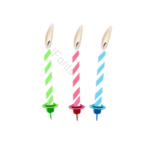 动画片 庆祝 手绘竽 插画用图 火焰 烛光 生日元素 生日庆祝
