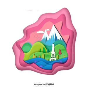 东京铁塔 古塔 富士山 立体 3d