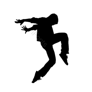 人物 剪影 手绘竽 舞 嘻哈 嘻哈角色 嘻哈舞 黑色