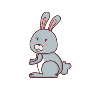 clipart 插画 手绘 剪贴画 兔 兔子 可爱