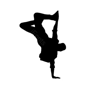 人物 图轮廓 剪影 手绘竽 嘻哈 嘻哈角色 舞蹈剪影 舞蹈剪贴画