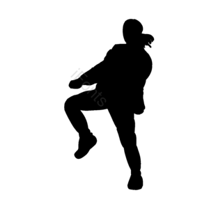 爆裂 字符 图轮廓 元件 舞蹈 嘻哈 黑色 舞蹈剪贴画