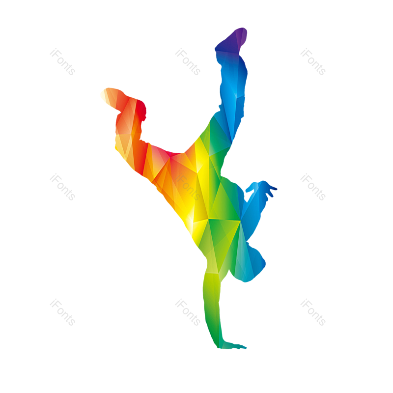 人物图片,渐变色元素,五四青年节PNG,青年节免抠素材