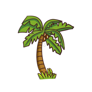 手绘 植物 热带 热带棕榈芭蕉叶 自然 棕榈树 棕榈叶 异国情调