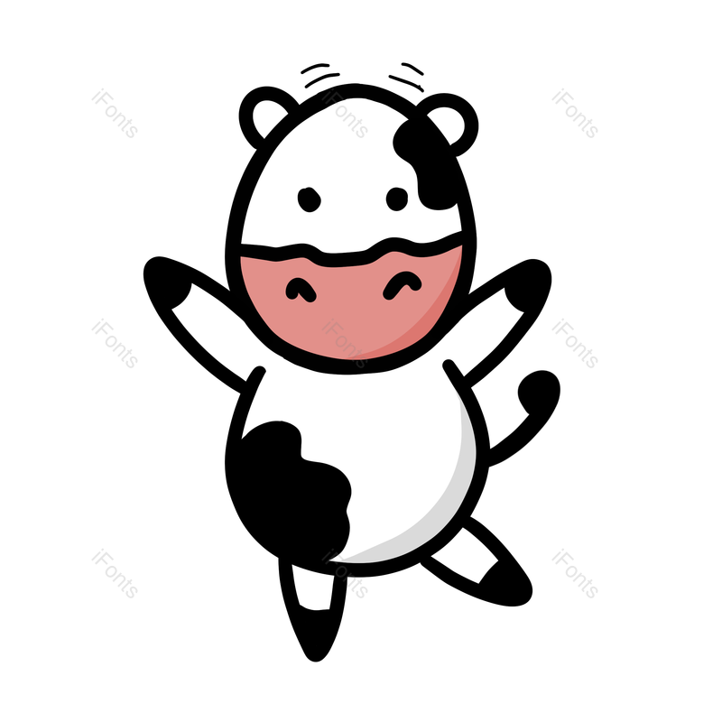 卡通插画图片,简约元素,跳舞PNG,扁平化免抠素材