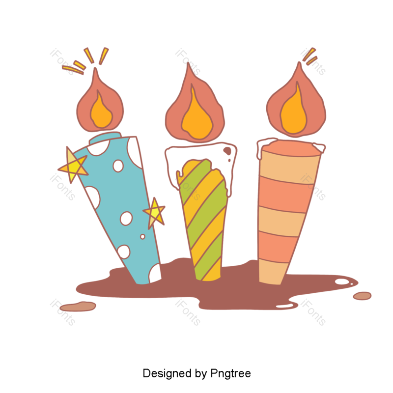 元素图片,蜡烛元素,动画片PNG,生日免抠素材