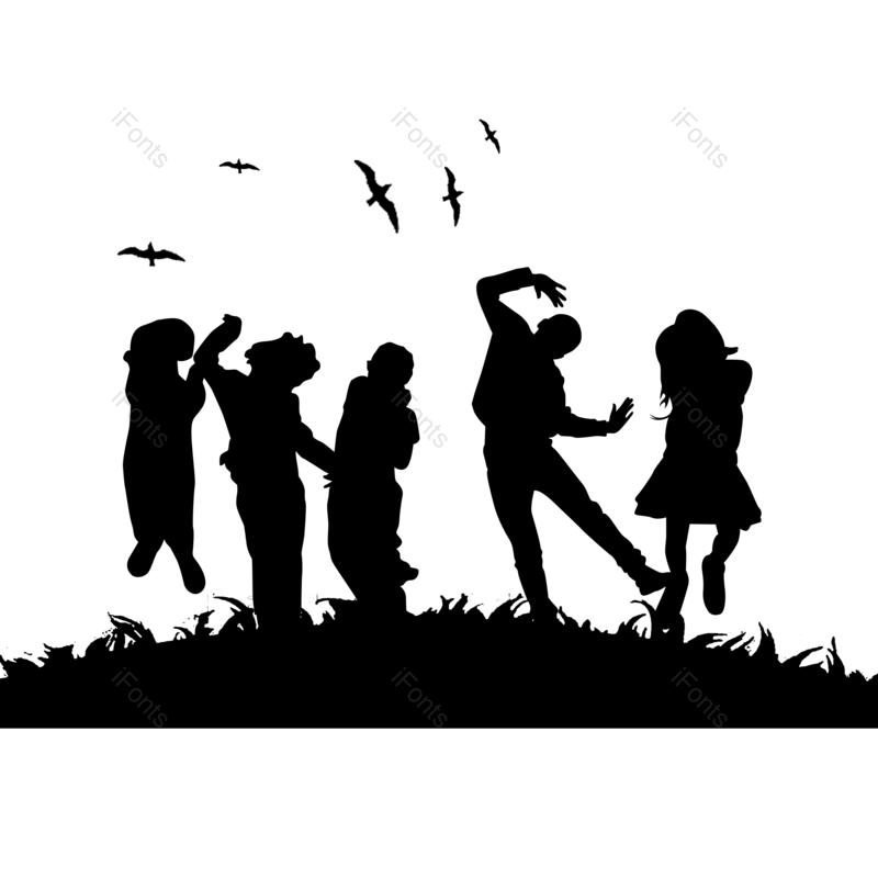 卡通图片,儿童元素,跳跃PNG,插画免抠素材