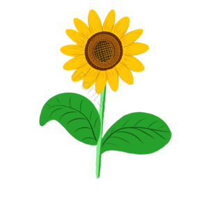 动画片 可爱 葵花 太阳花 植物 花呗 花卉剪贴画 向日葵剪贴画