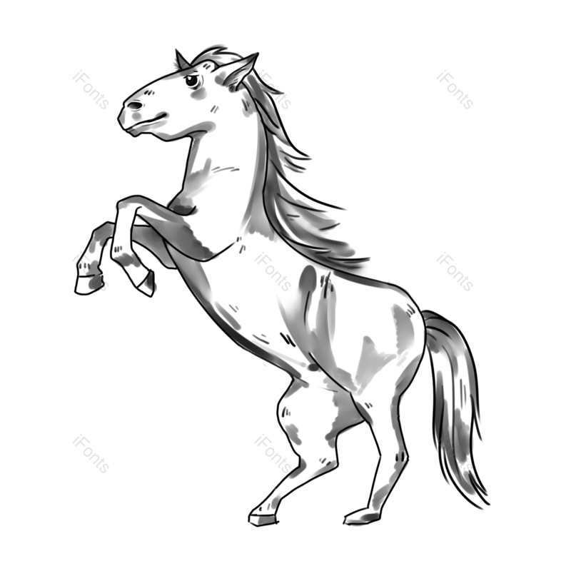 水墨图片,黑白元素,墨迹PNG,水彩免抠素材