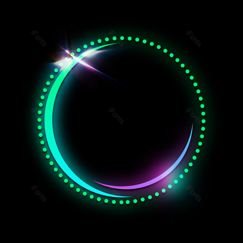 边框图片,科技元素,霓虹PNG,灯光免抠素材