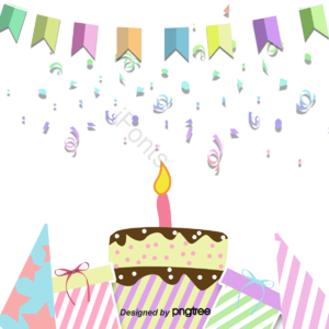 彩带 生日 生日聚会 礼物 蛋糕 装饰 生日剪贴画 蛋糕剪贴画