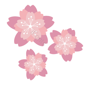 花 彩色 手绘 矢量元素 春天 樱花 桃花 花瓣