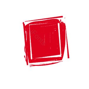 元素 方形 日本 印章 红色