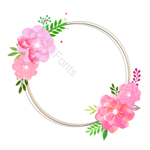 元素 几何 奢华 水彩 苍白 玫瑰 粉色 花呗