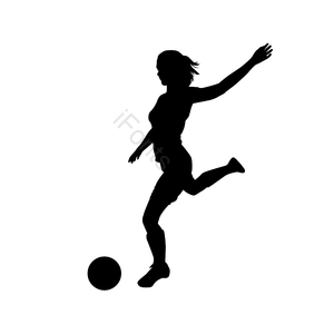 运动体育 健美运动 剪影 动画片 跑步 女人 足球 运动